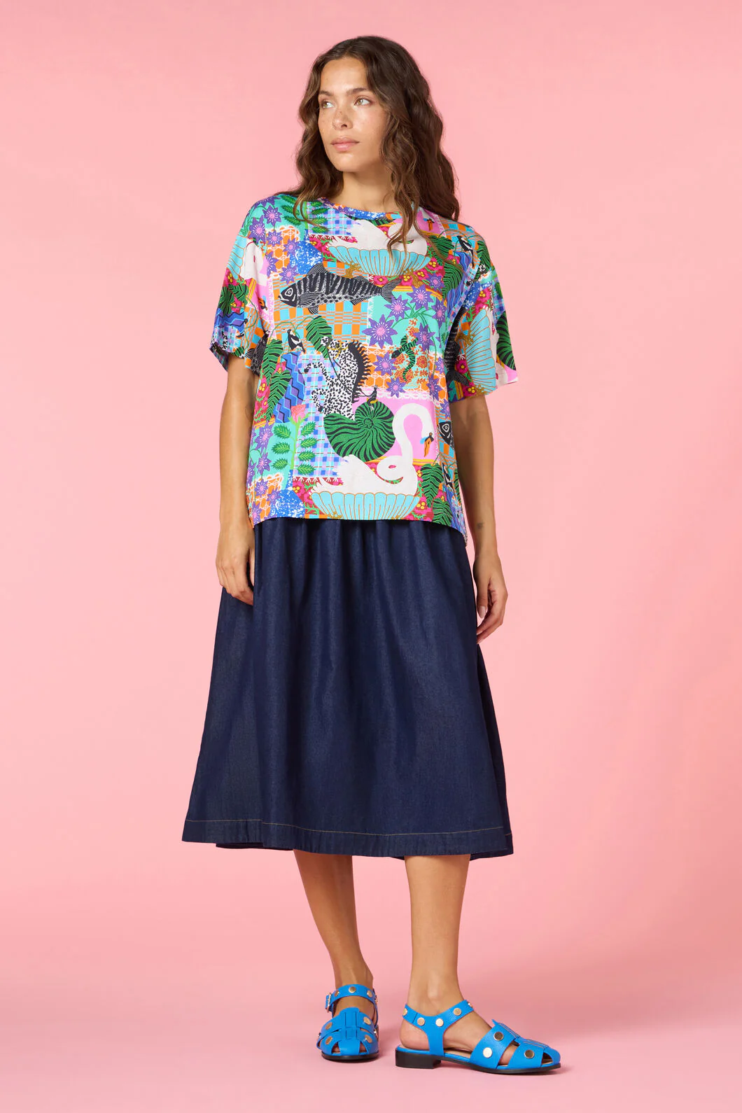 All Things Print Oversize Tee - Image 2