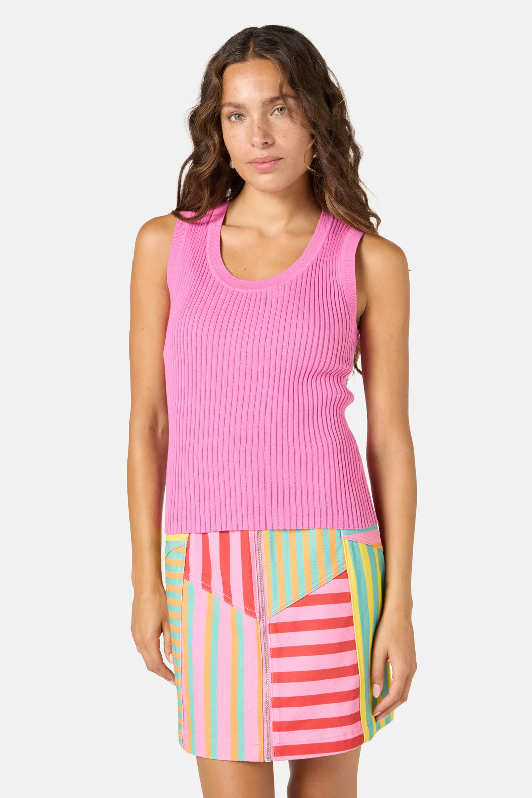 Allegra Cotton Knit Tank - Image 7