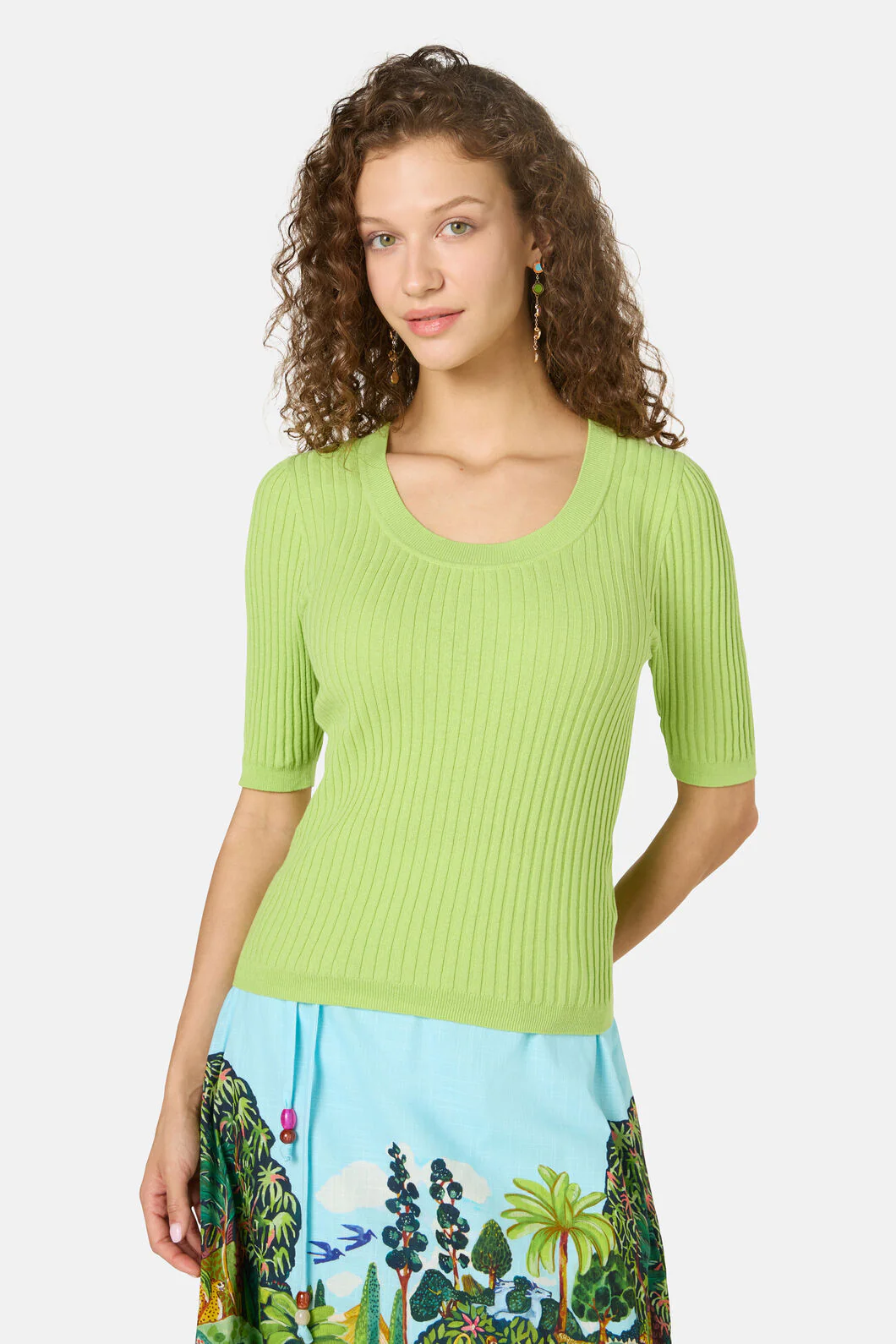 Allegra Scooped Neck Knit Top - Image 7