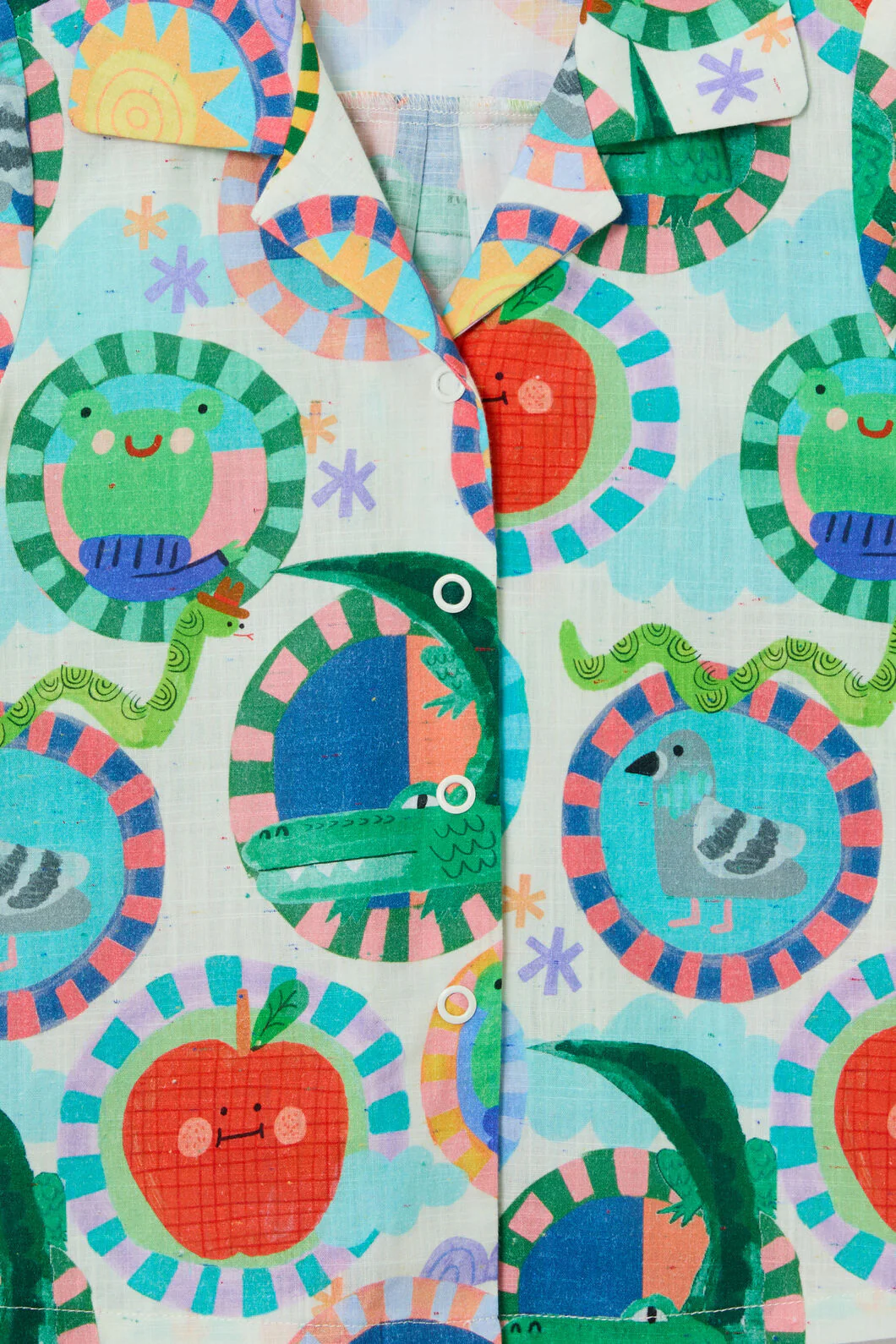 Animal Stamp Kids Shirt - Image 4