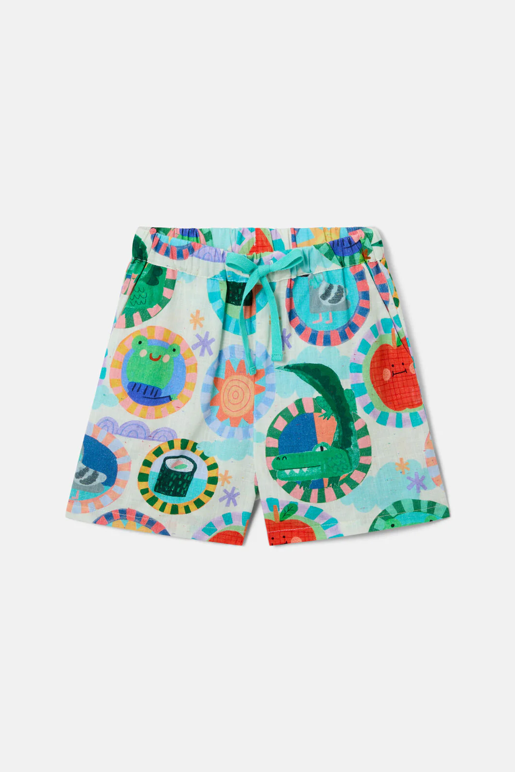 Animal Stamp Kids Shorts - Image 3