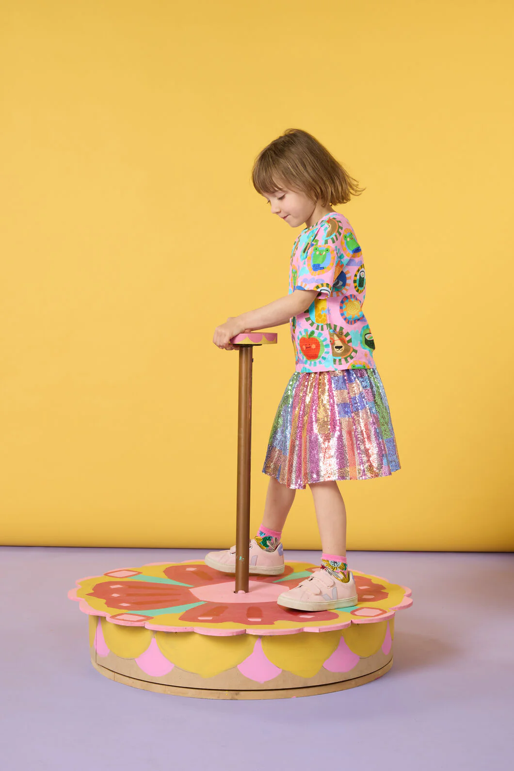 Animal Stamp Kids SS Tee - Image 2