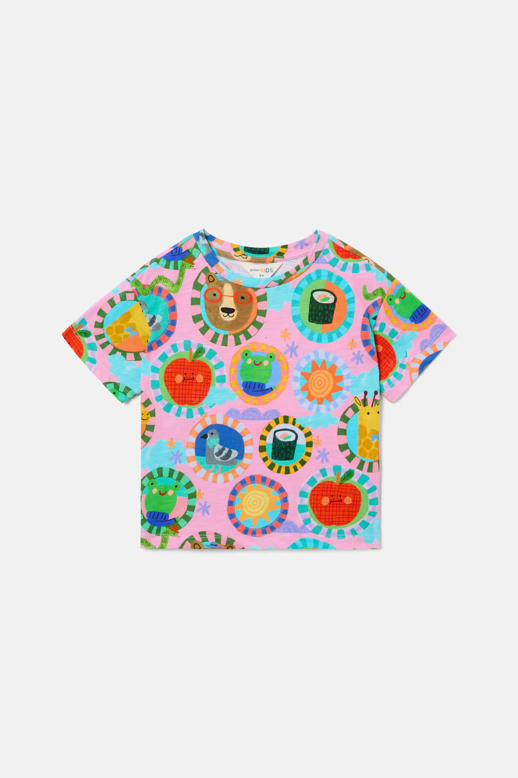 Animal Stamp Kids SS Tee - Image 3