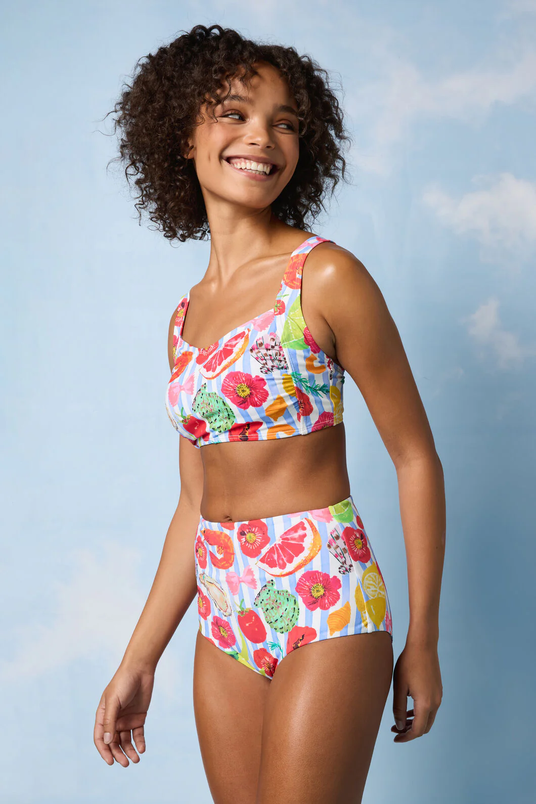 Antipasto Print Bikini Top - Image 2