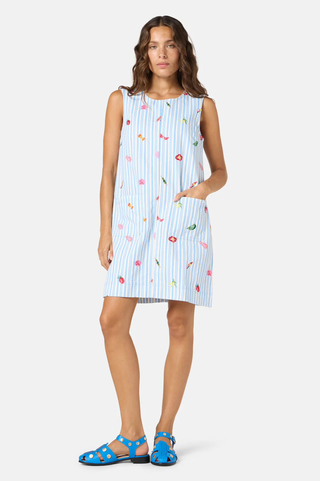 Antipasto Print Denim Dress - Image 2