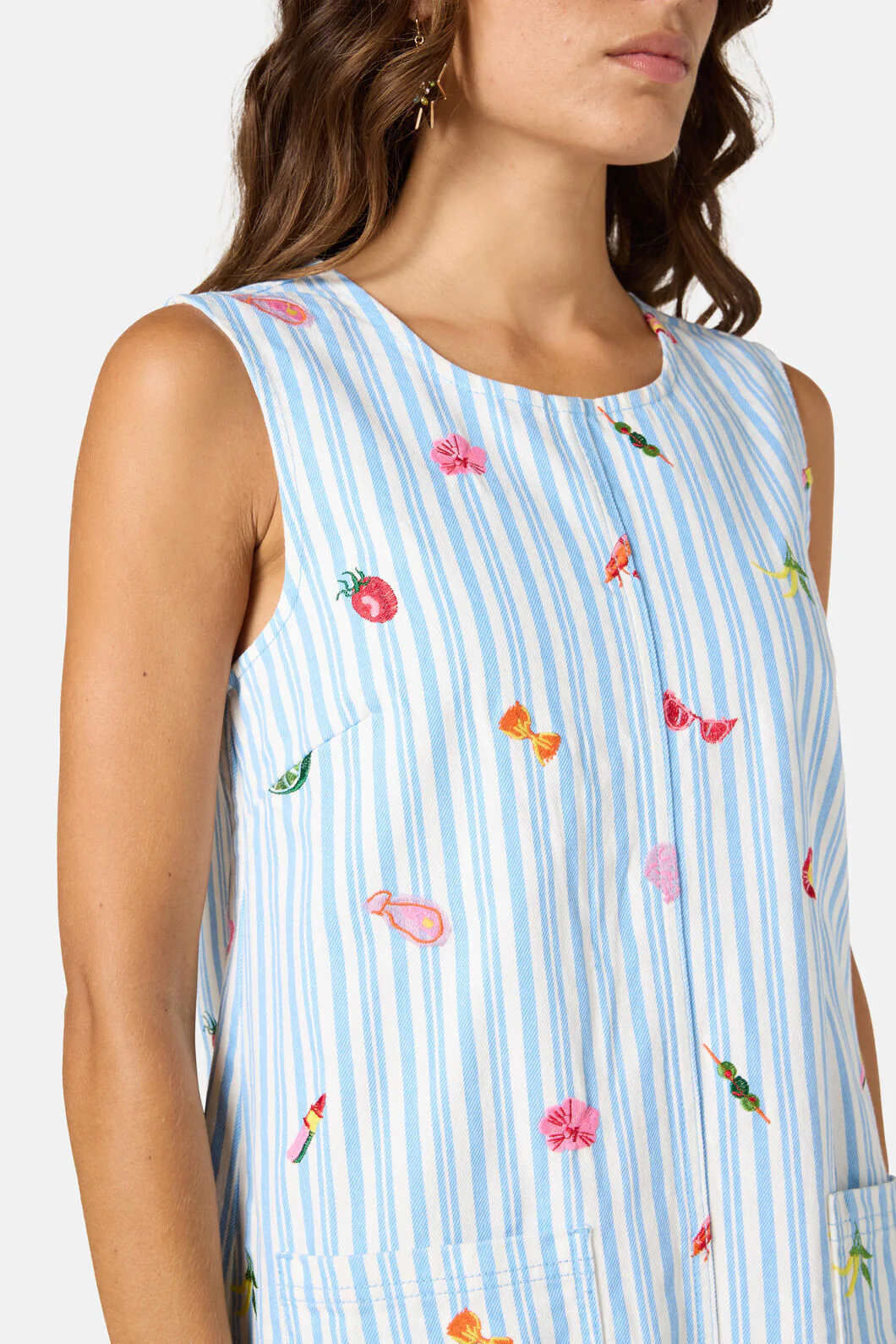 Antipasto Print Denim Dress - Image 5