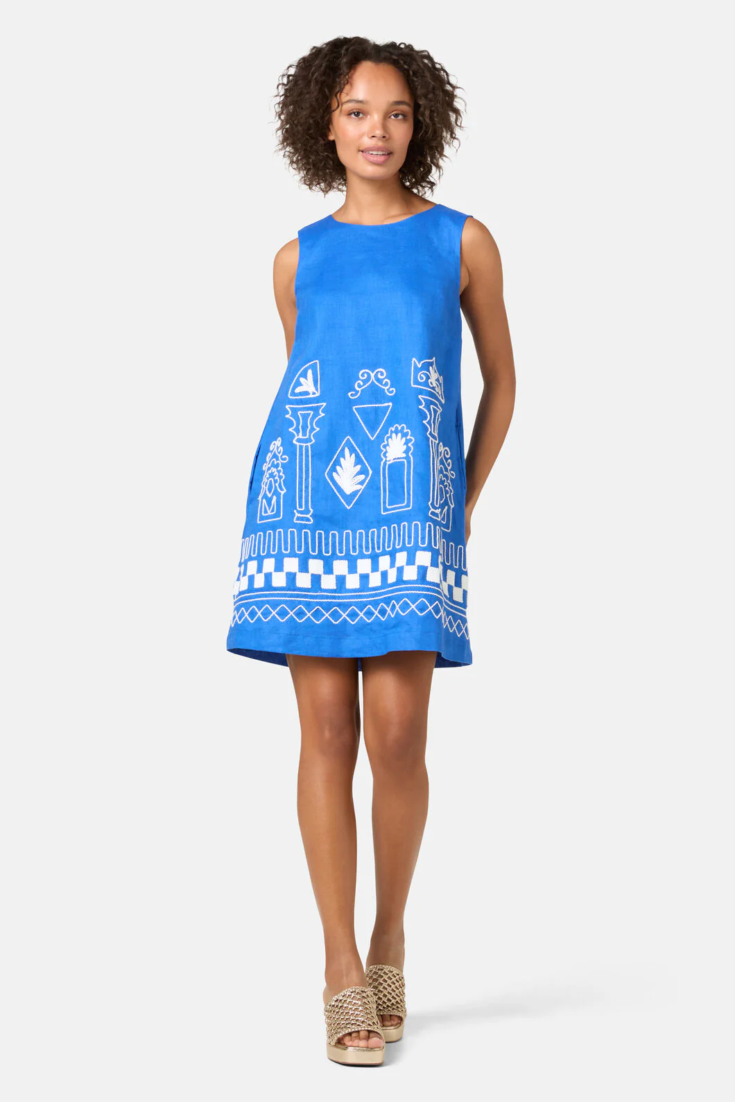 Atrium Embroidered Shift Dress - Image 4