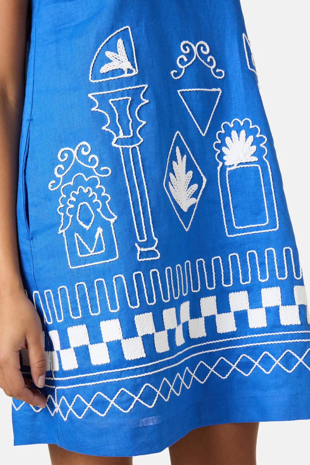 Atrium Embroidered Shift Dress - Image 7