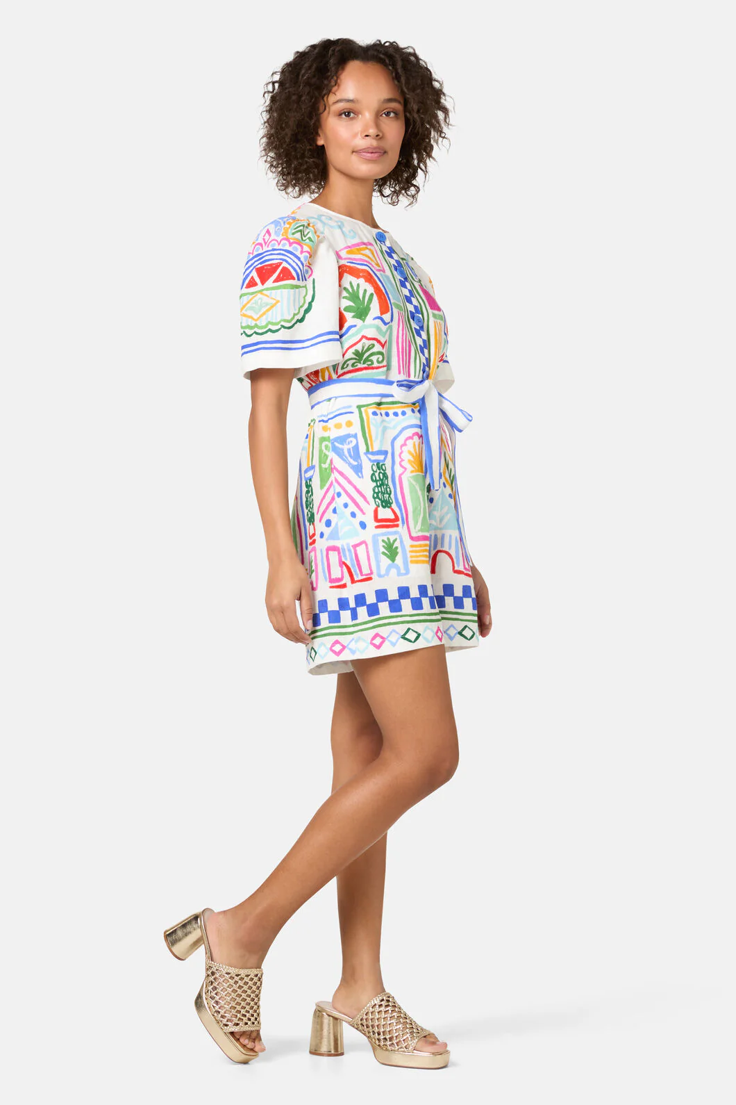 Atrium Print Playsuit - Image 4