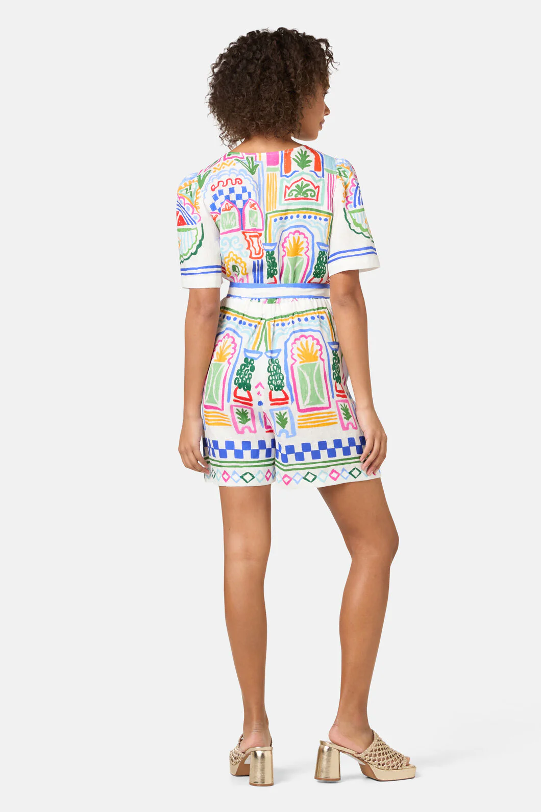 Atrium Print Playsuit - Image 5
