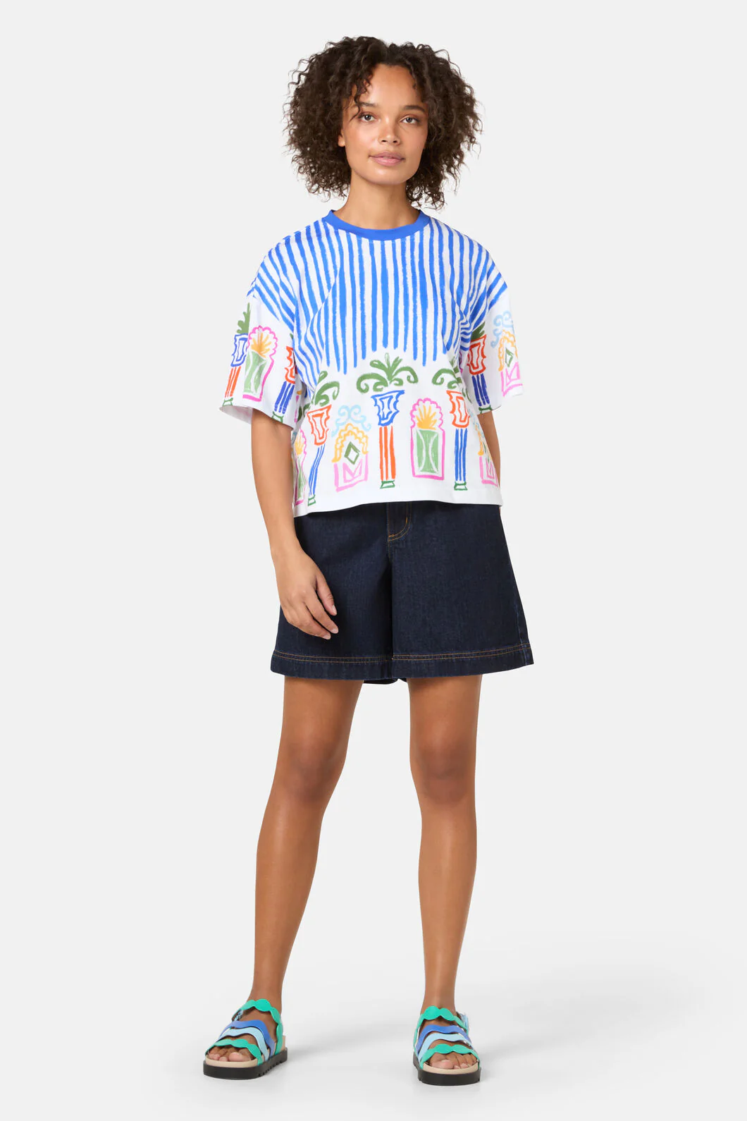 Atrium Print Relaxed Tee - Image 2