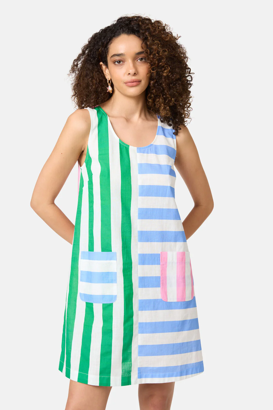 Beach Stripe Swing Dress - Image 3