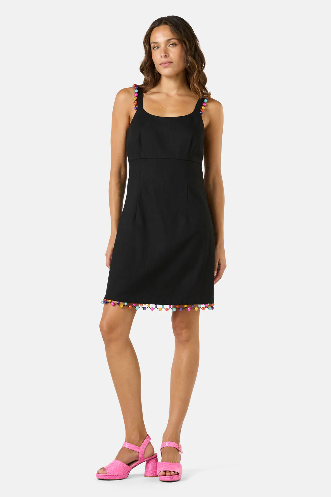 Beaded Trim Party Dress - Image 3
