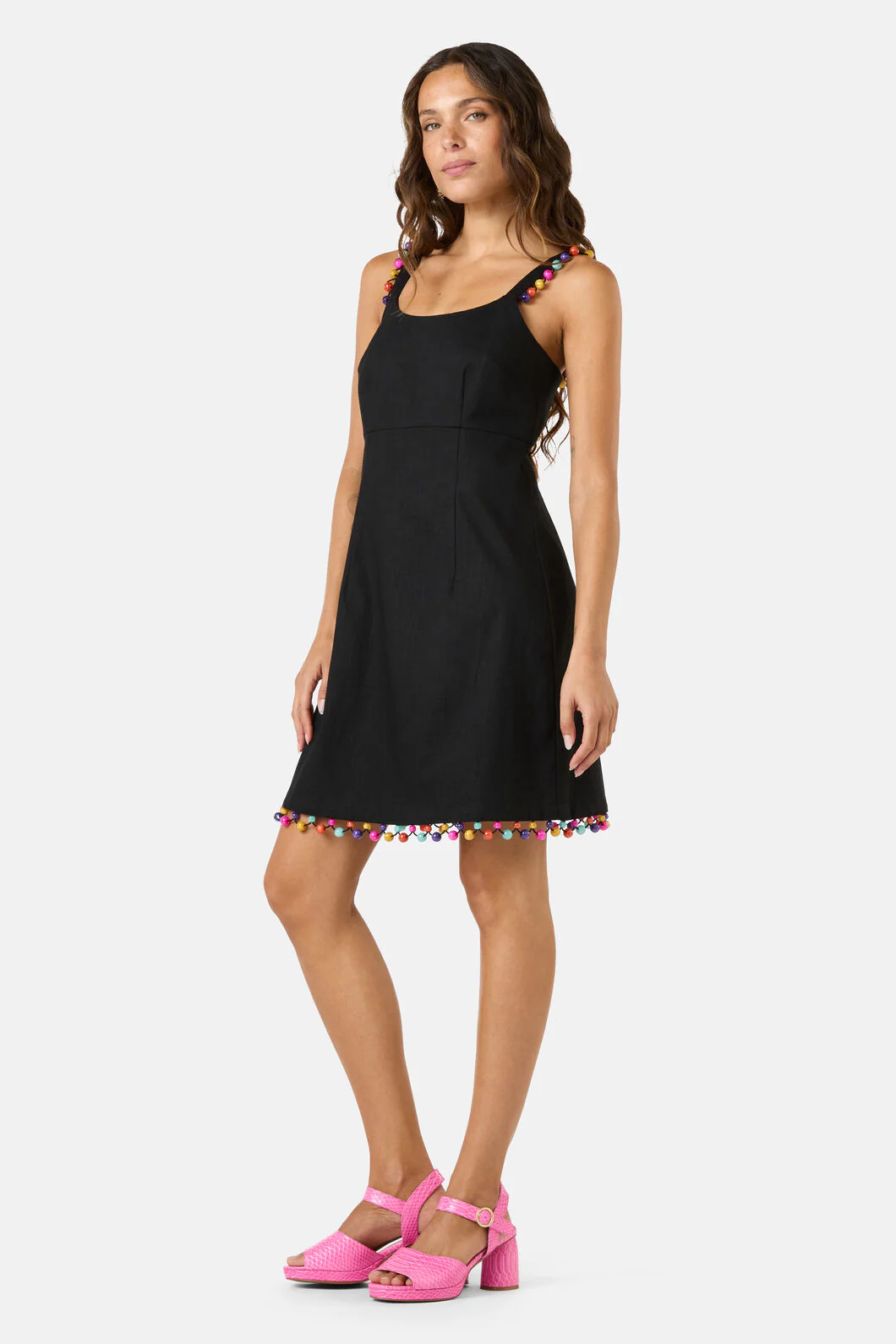 Beaded Trim Party Dress - Image 4