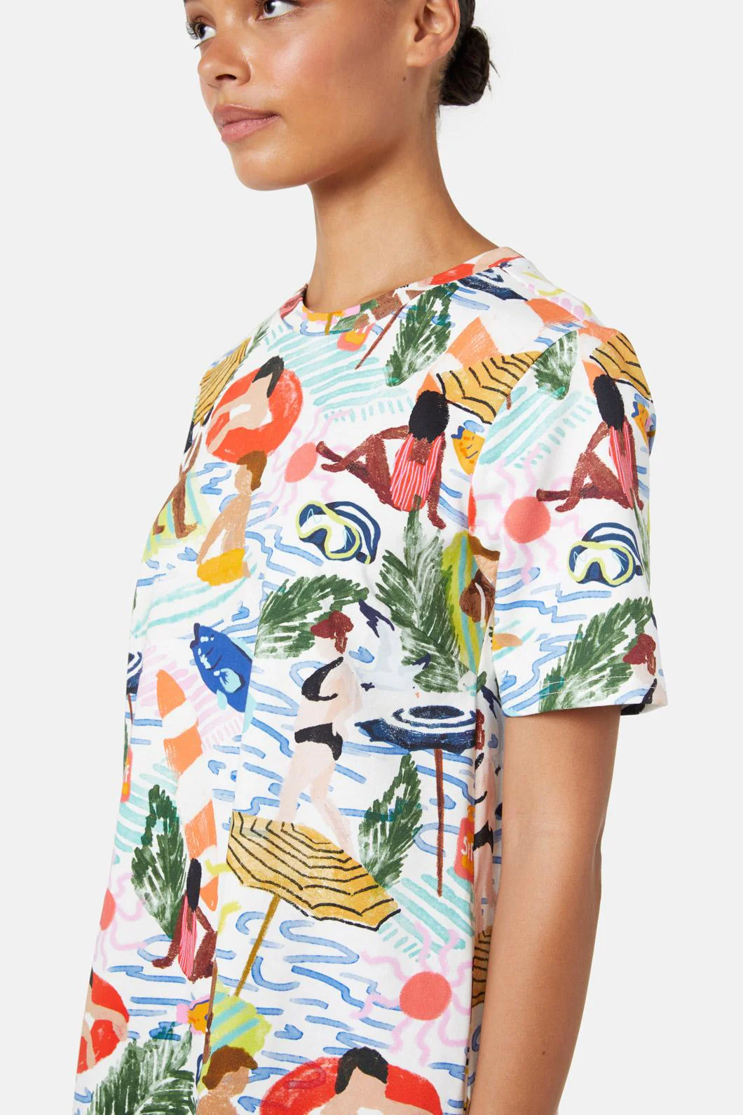 Between The Flags Jersey Dress - Image 5