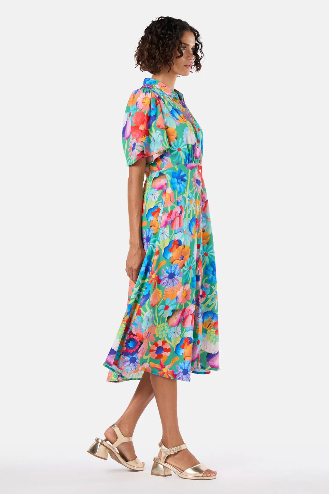Big Bouquet Shirt Dress - Image 3