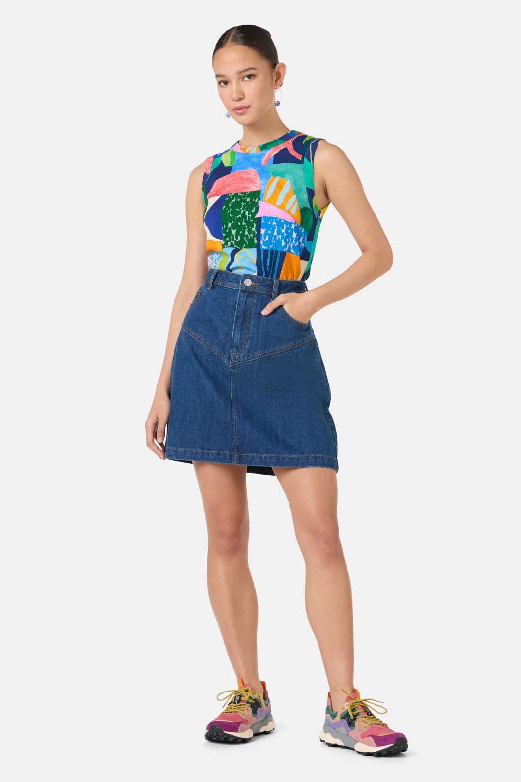 Billie Denim Mini Skirt - Image 2