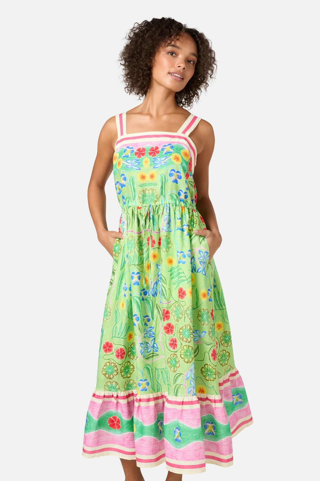 Botanica Linen Long Dress - Image 4