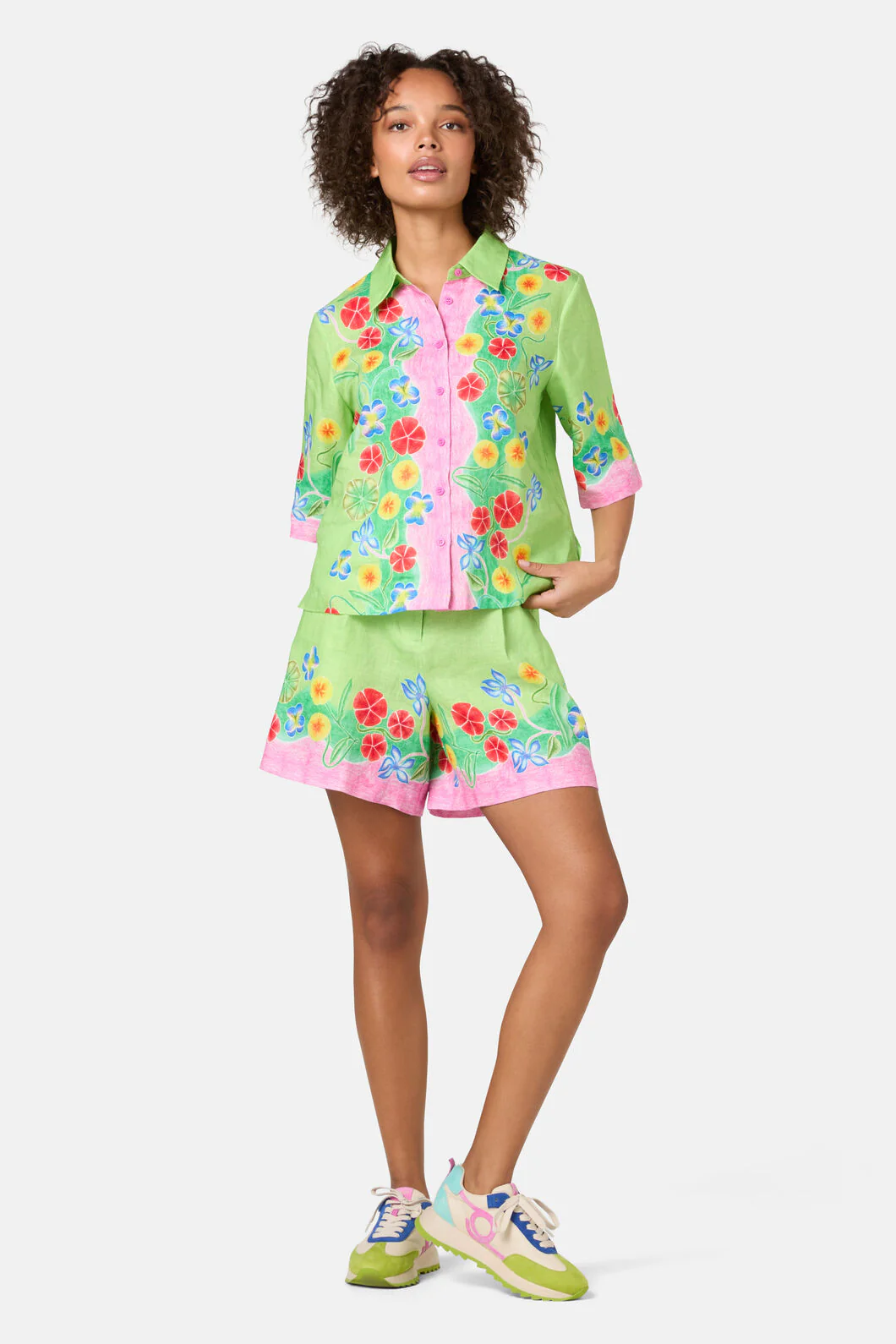 Botanica Linen Print Shirt - Image 4