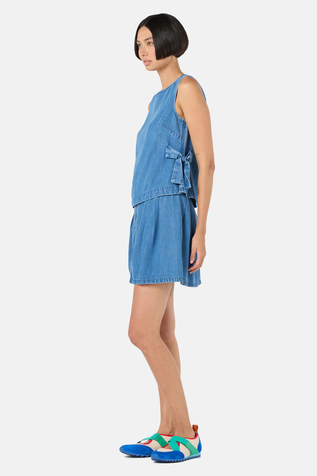 Bowtiful Denim Tank - Image 4