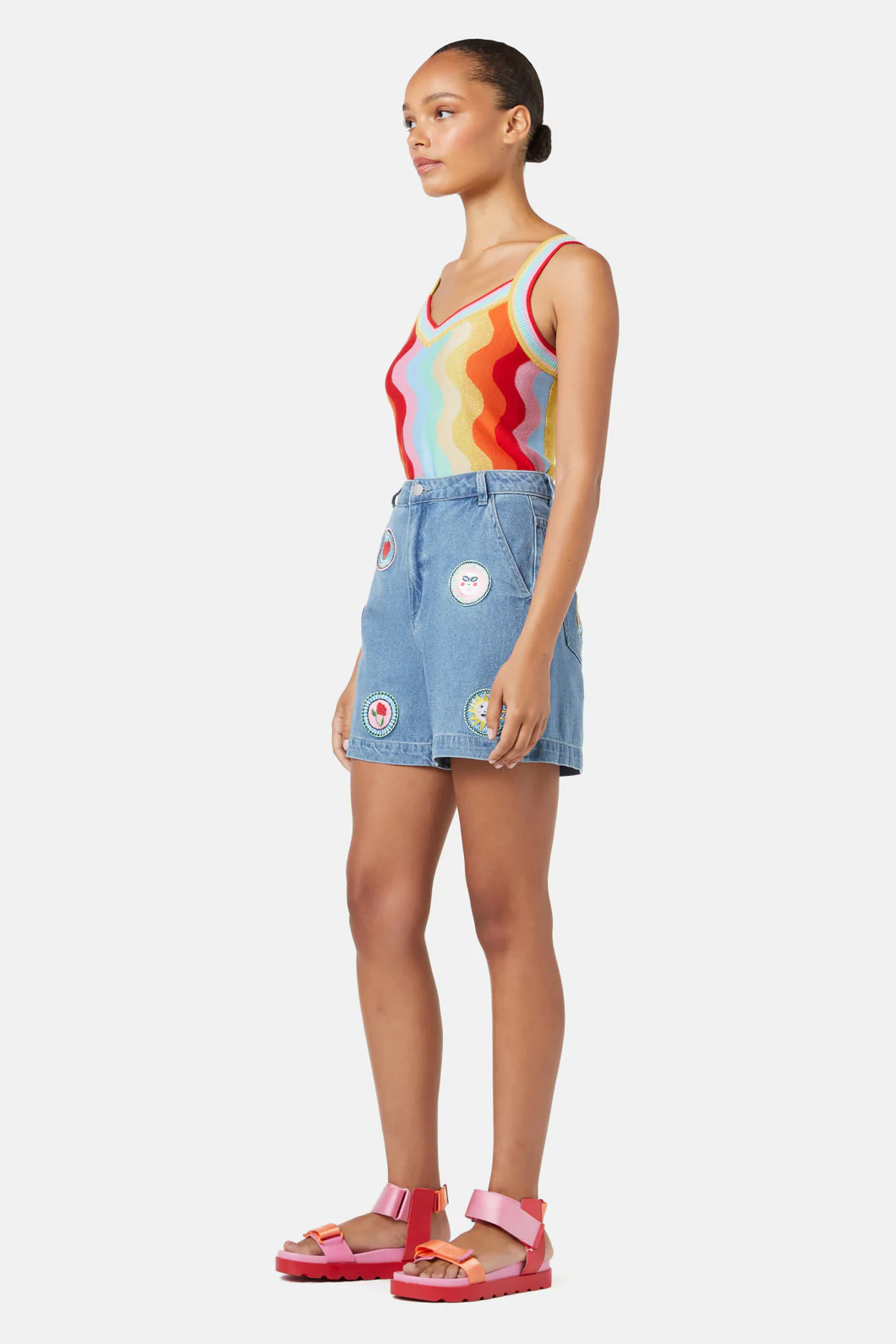 Bring A Plate Denim Shorts - Image 2