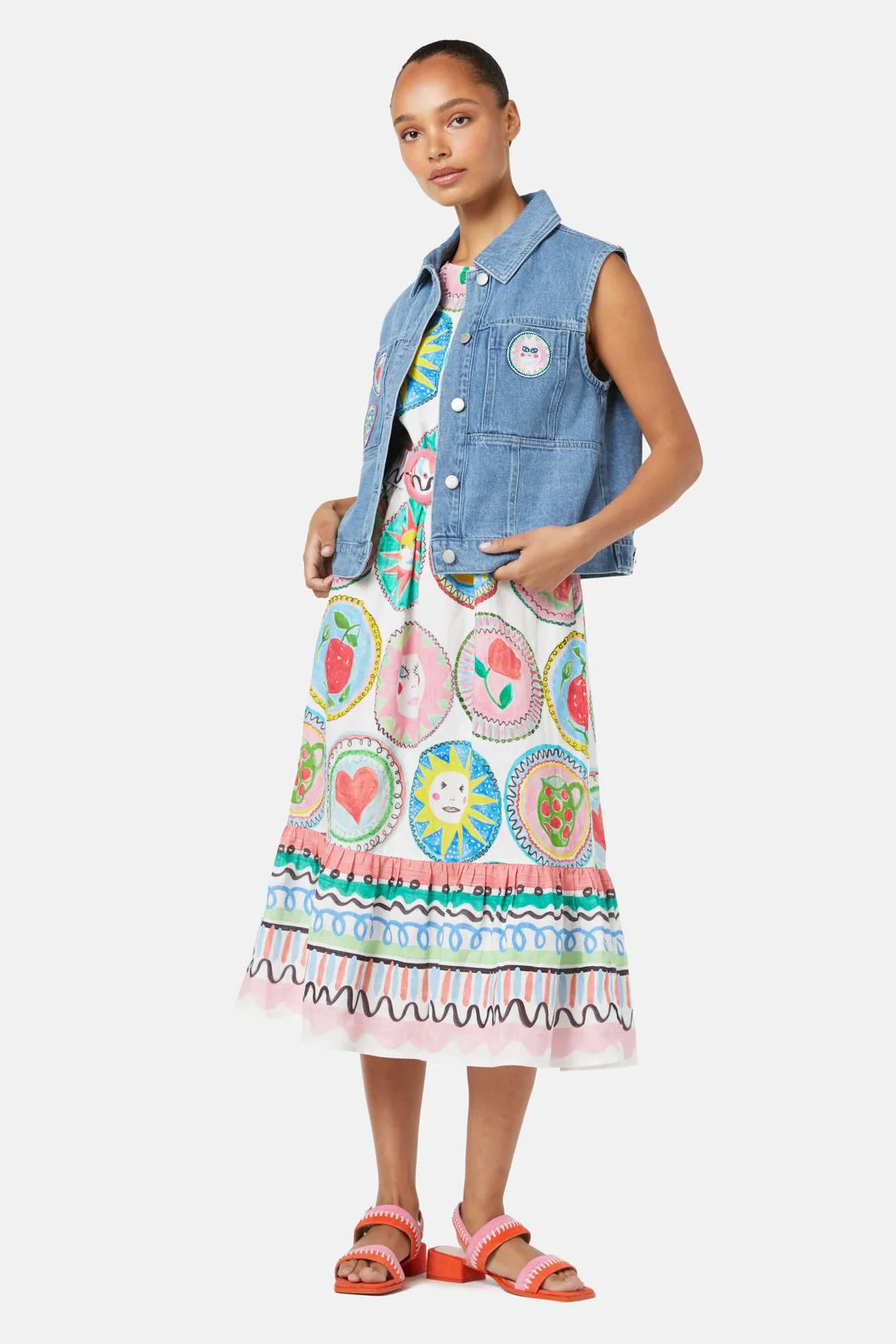 Bring A Plate Denim Vest - Image 4