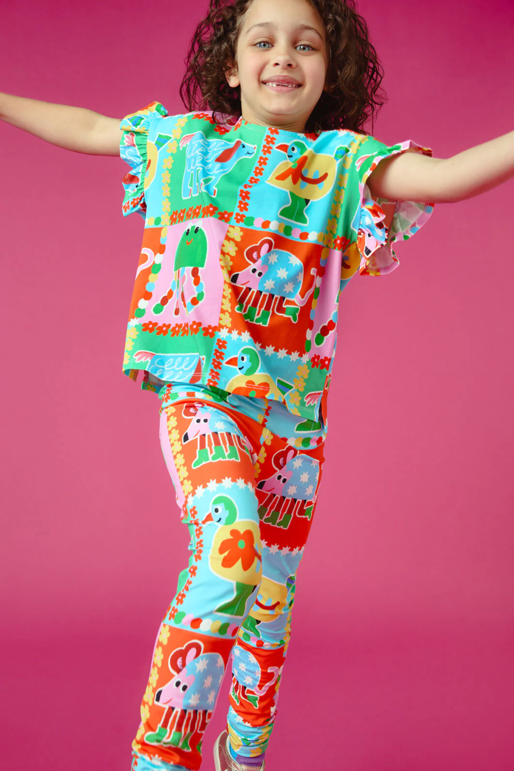 Buggy Grid Kids Frill Tee - Image 2