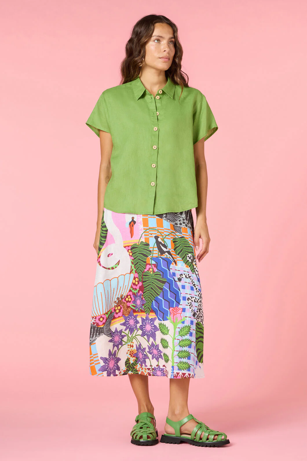 Button Batwing Shirt - Image 2