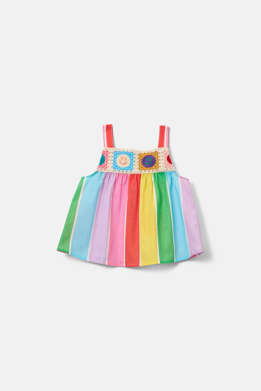 Candy Stripe Kids Crochet Top - Image 2