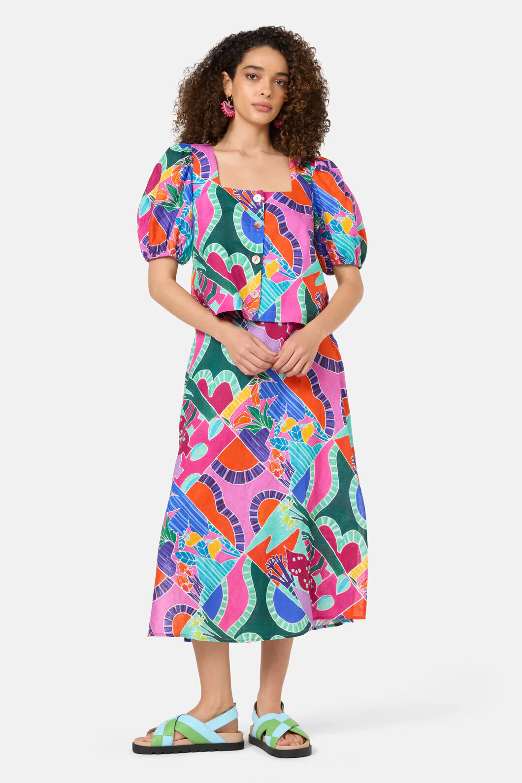 Caravan Holiday Linen Top - Image 3
