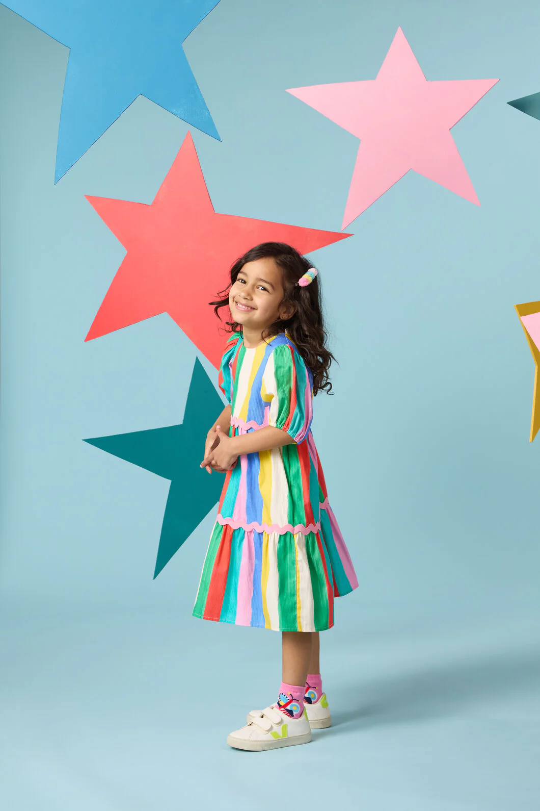 Carnival Stripe Kids Dress - Image 2