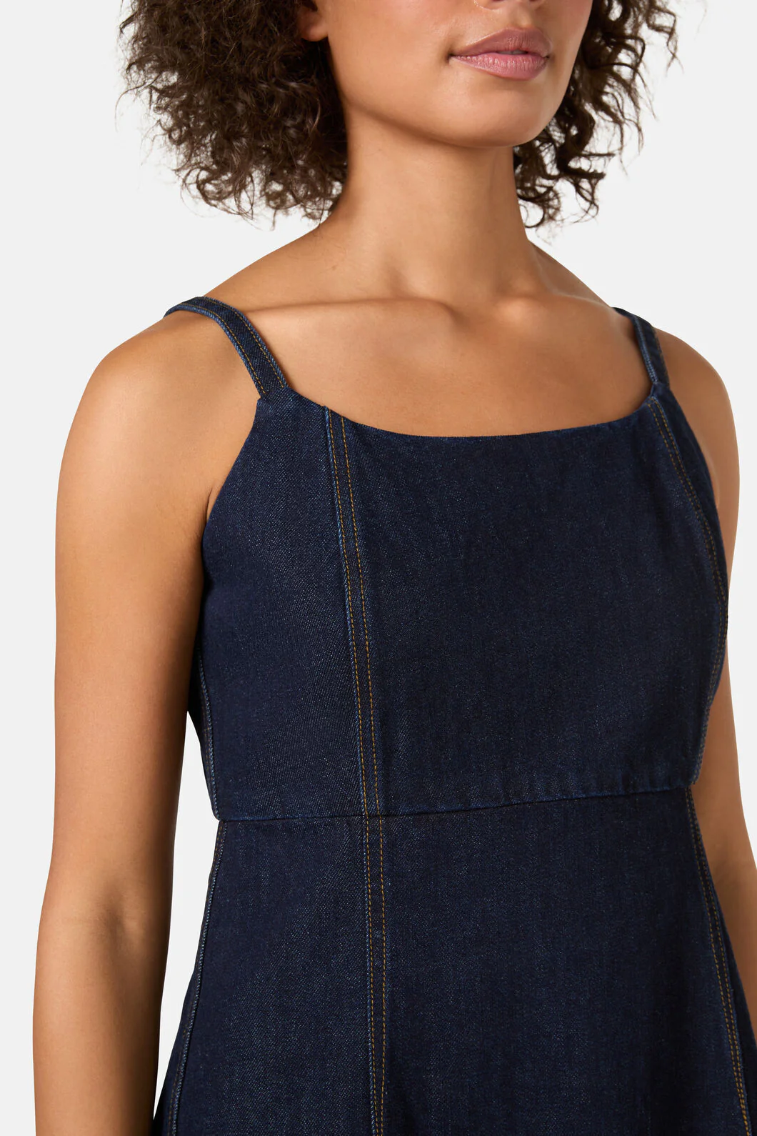 Casper Denim Mini Dress - Image 5