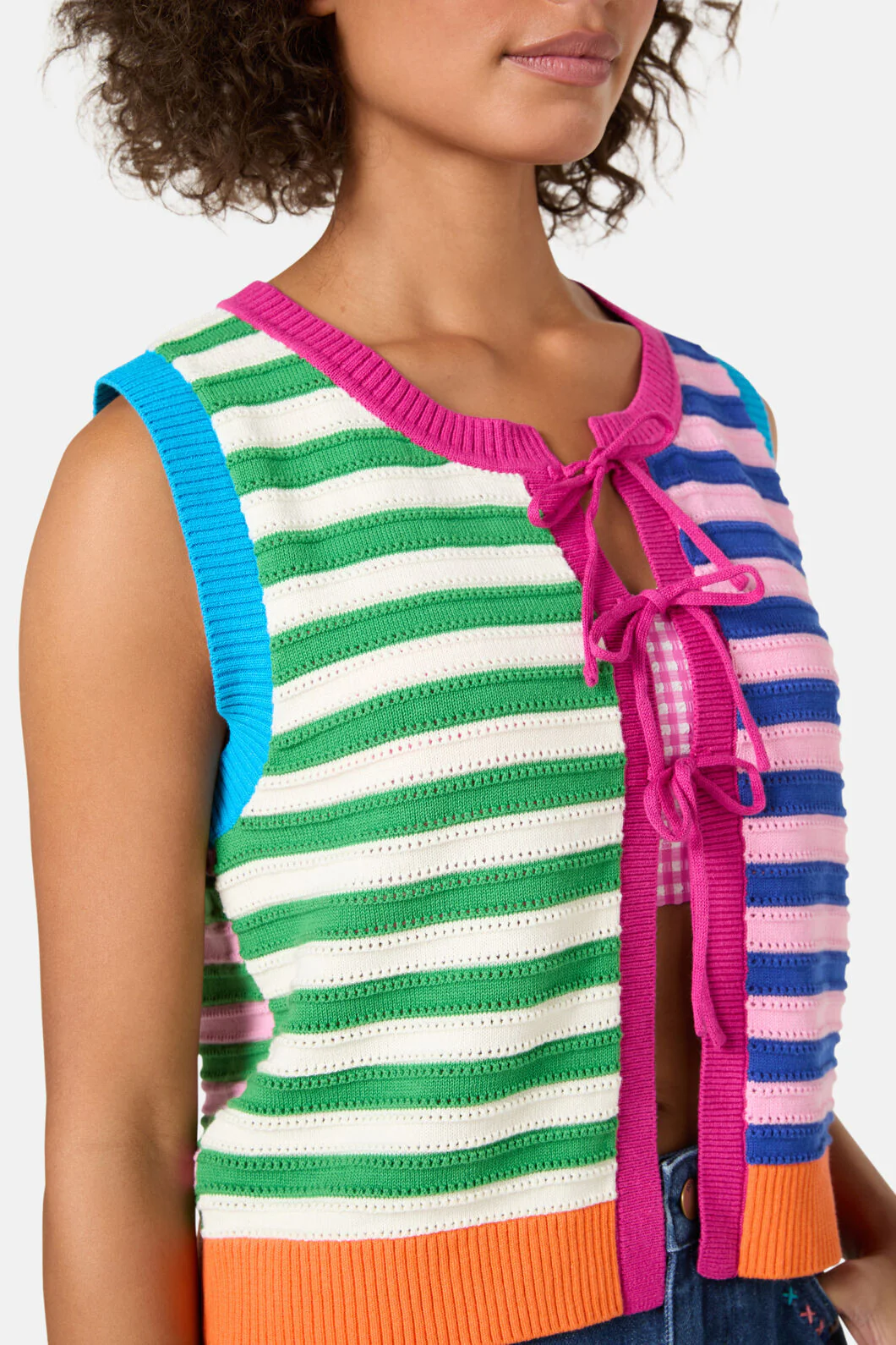 Clementine Cotton Knit Vest - Image 5