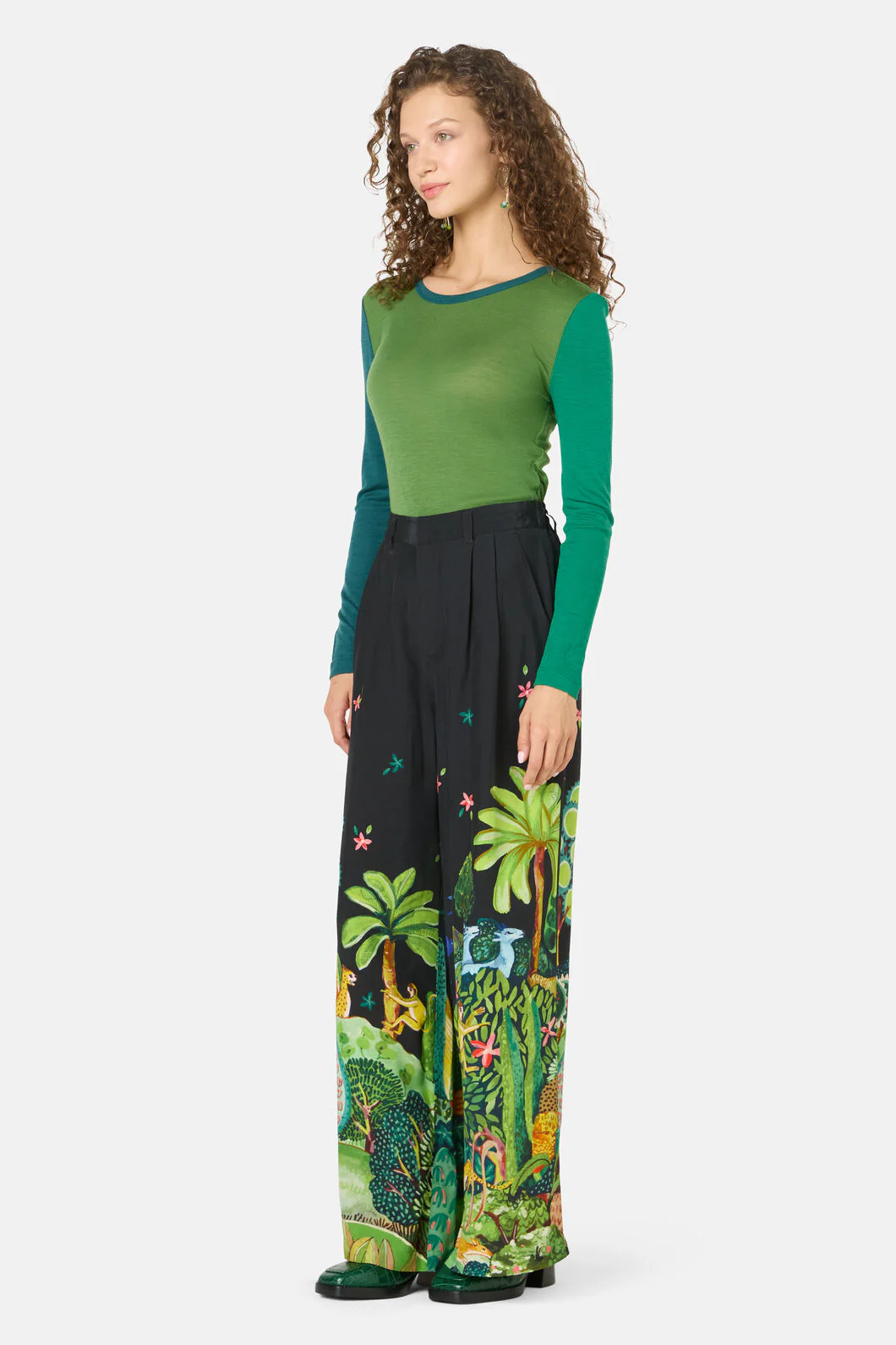 Colour Block Merino Crew Neck - Image 10