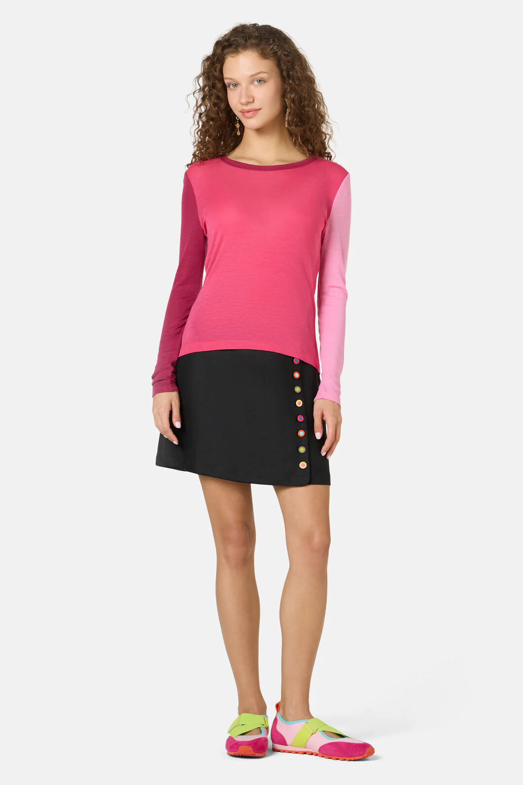 Colour Block Merino Crew Neck - Image 2