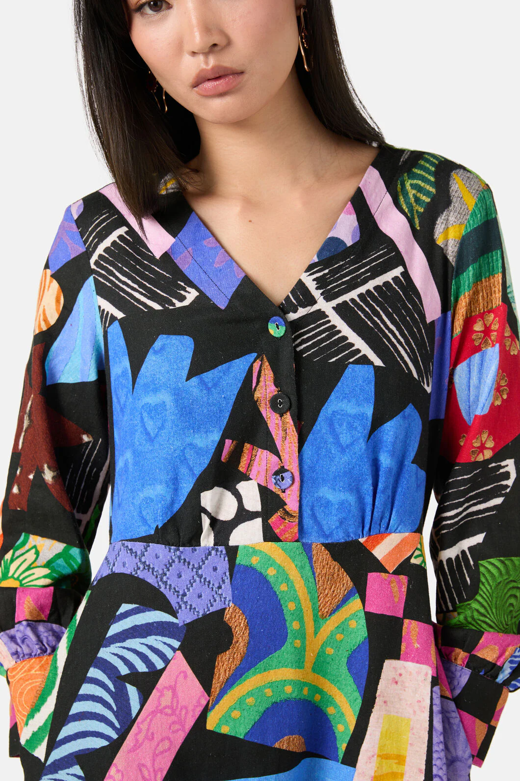 Crafternoon V-Neck Dress - Image 11