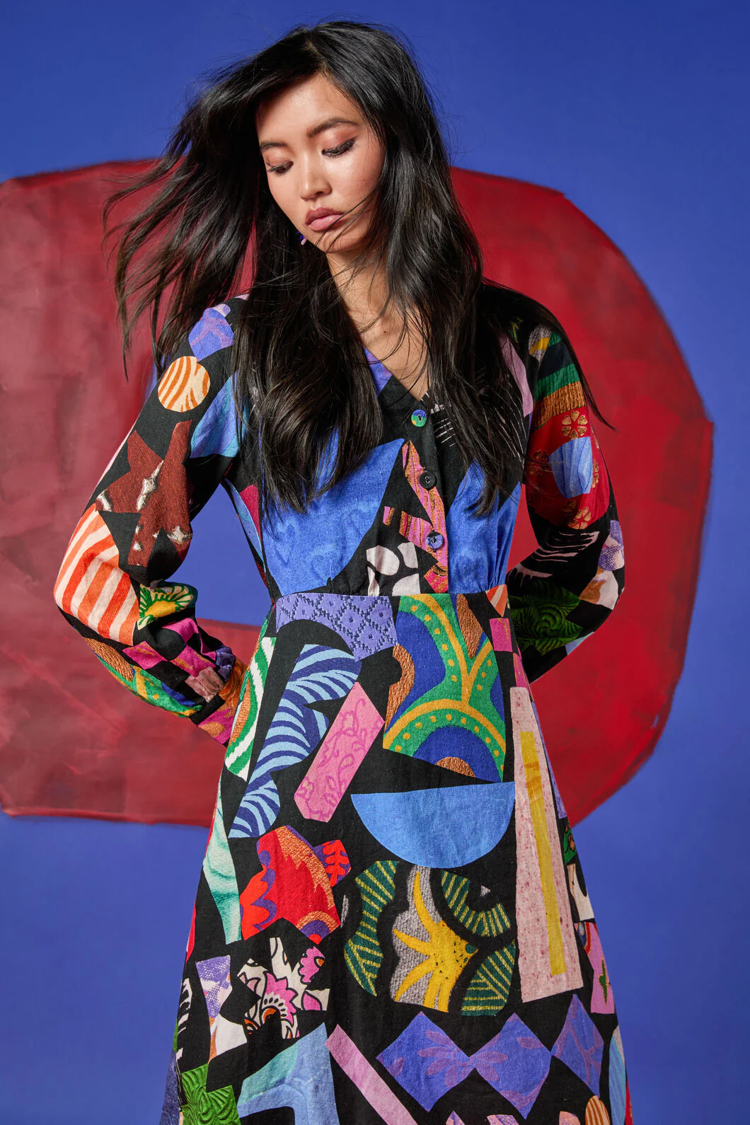 Crafternoon V-Neck Dress - Image 2