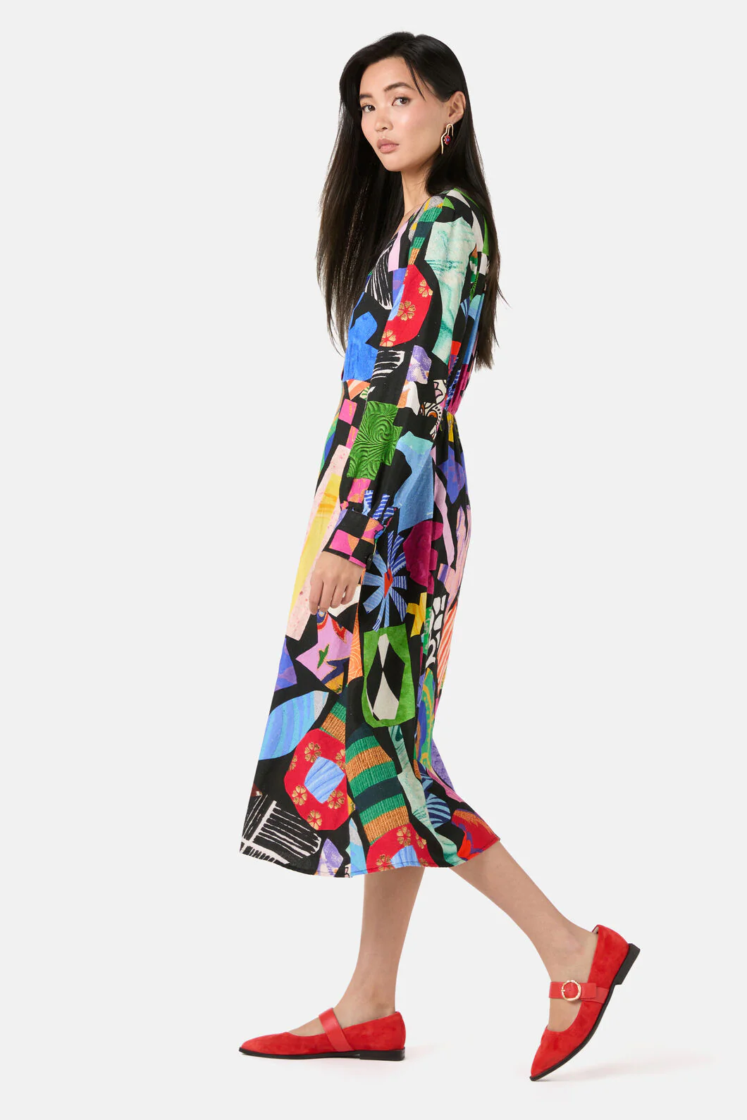 Crafternoon V-Neck Dress - Image 8