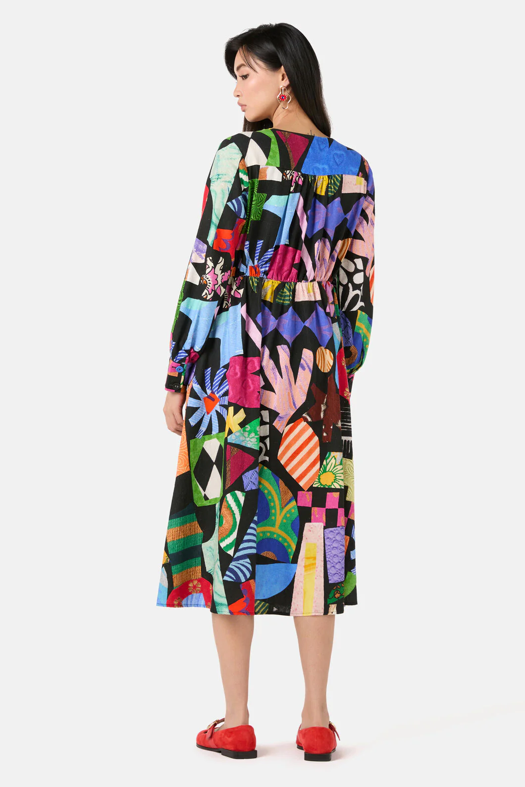 Crafternoon V-Neck Dress - Image 9
