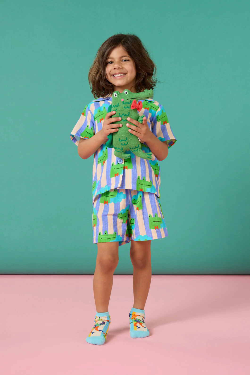 Croc Stripe Kids Pyjama Set - Image 7