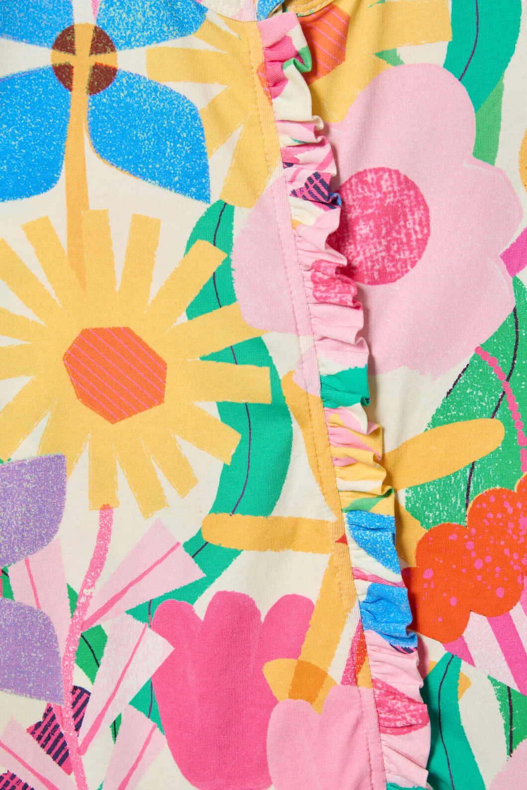 Cut Paste Floral Baby Onesie - Image 3