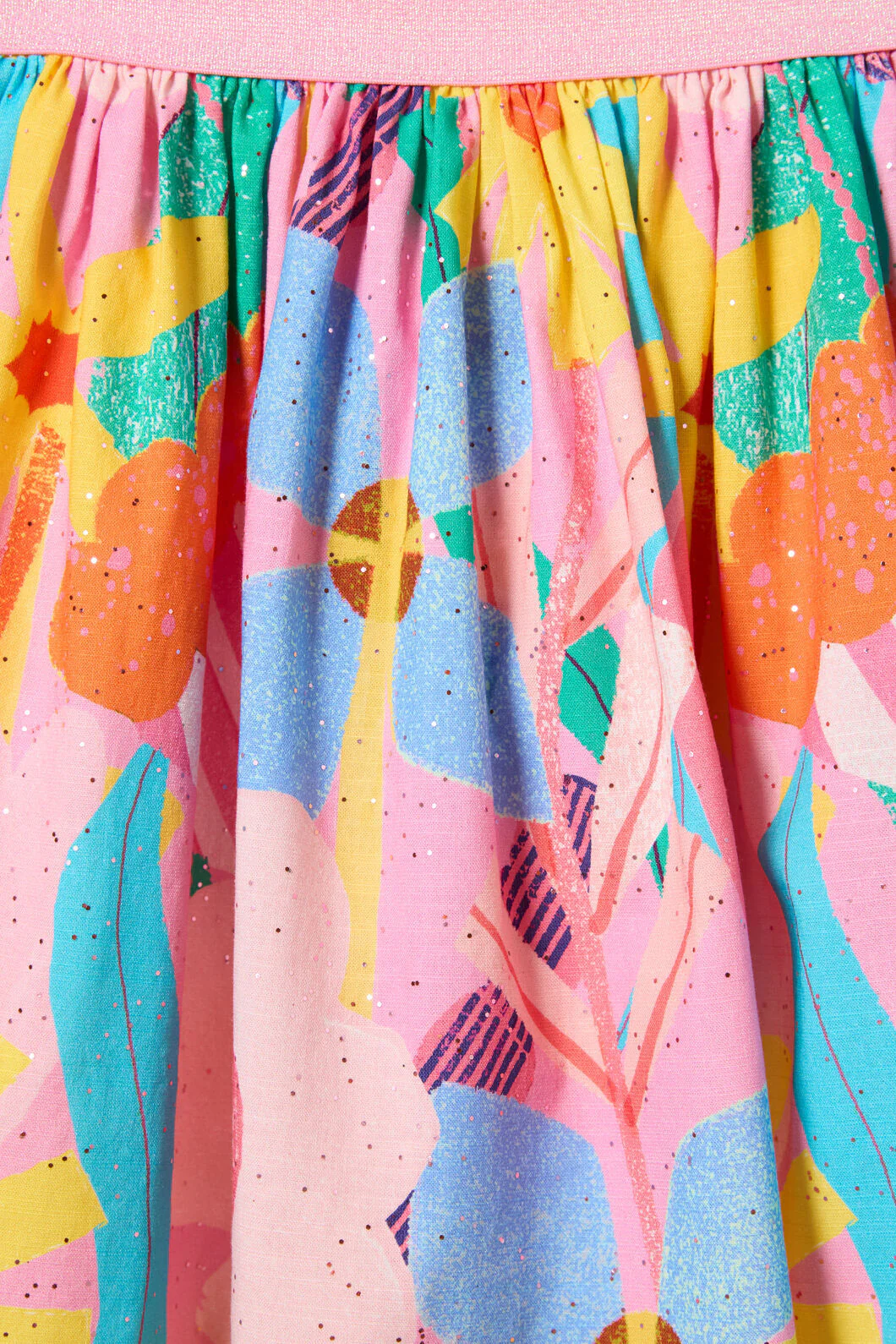 Cut Paste Floral Kids Skirt - Image 3