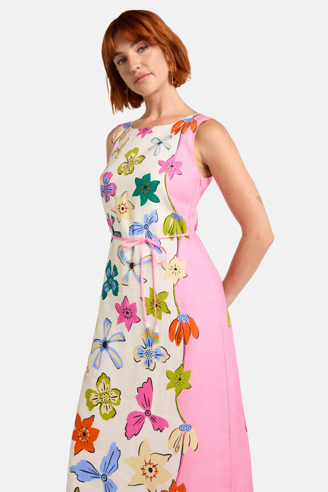 Daisy Chain Print Long Dress - Image 6