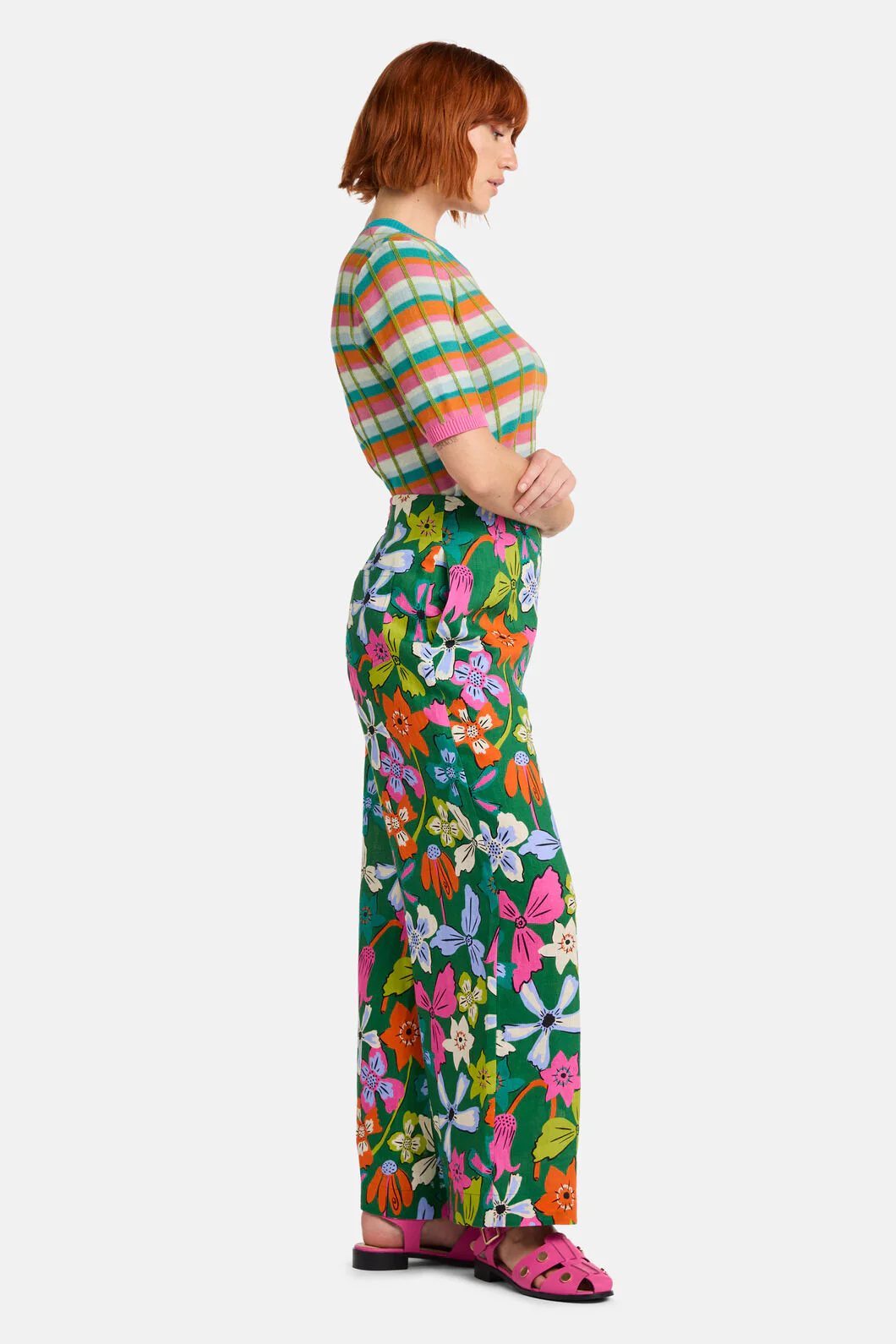 Daisy Chain Print Pant - Image 3