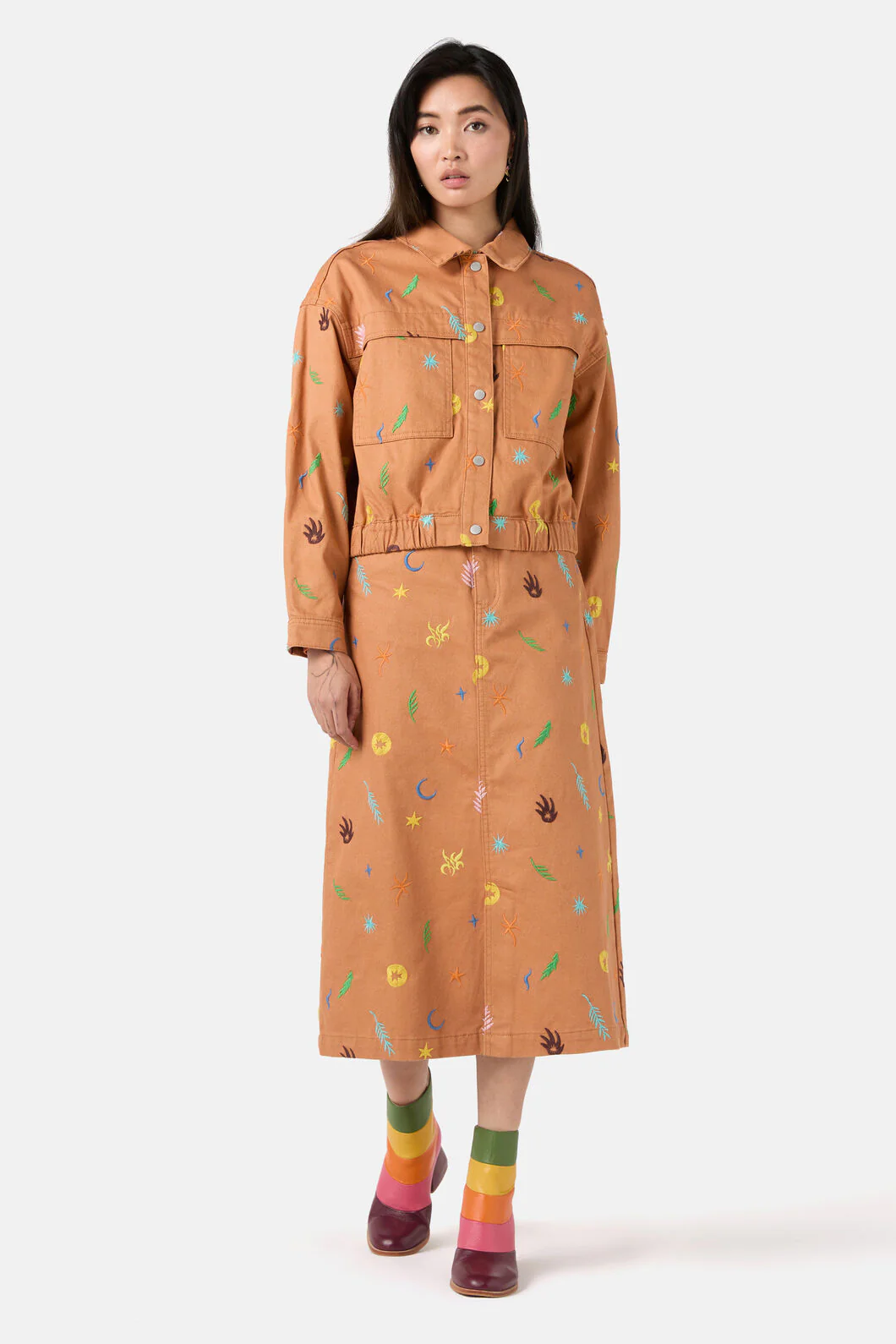 Desert Garden Denim Jacket - Image 5