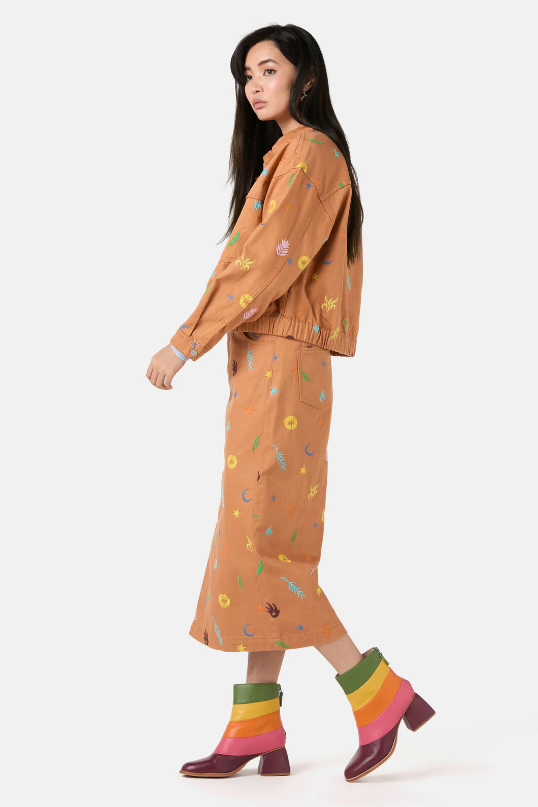 Desert Garden Denim Jacket - Image 7