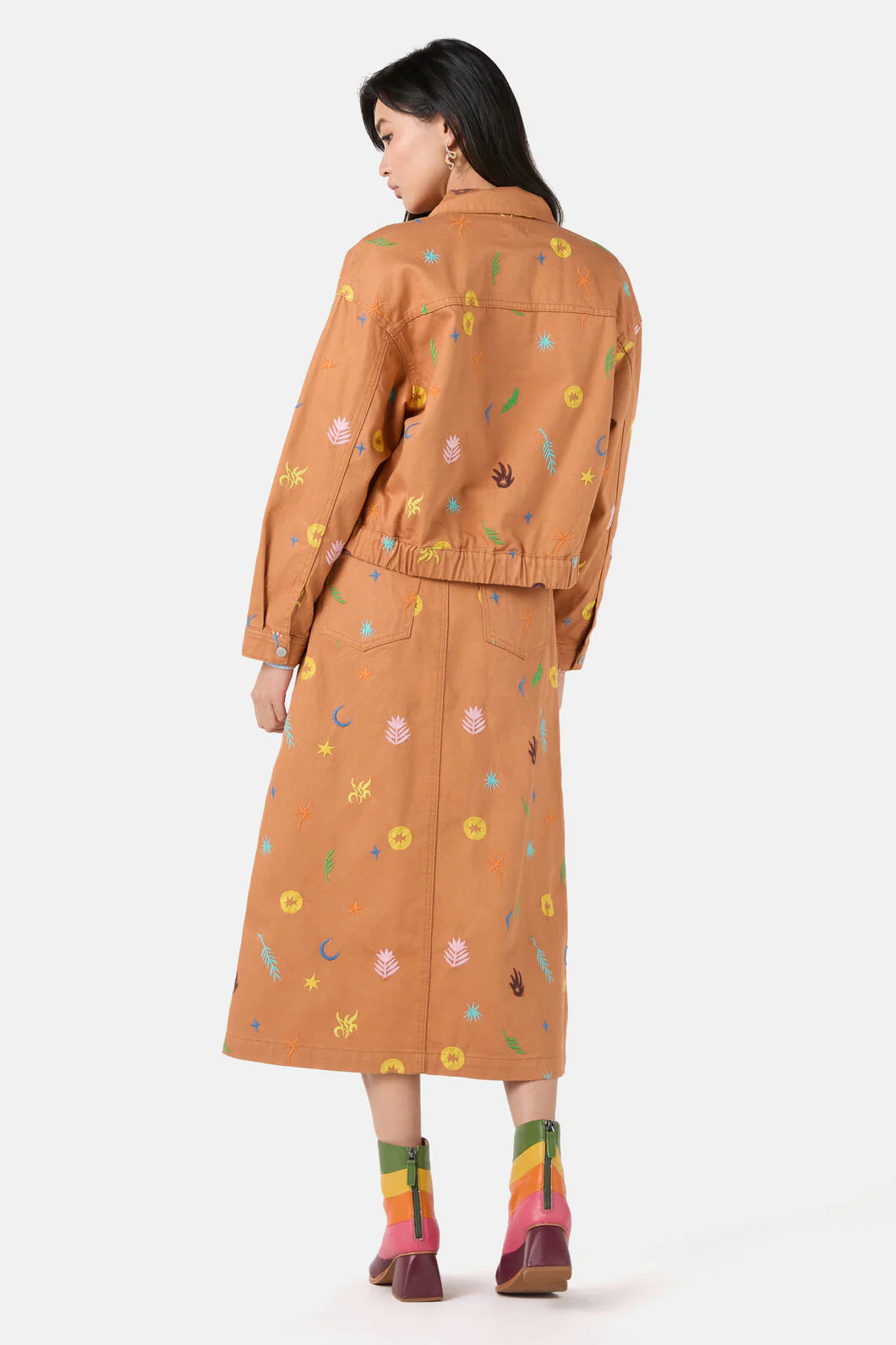 Desert Garden Denim Jacket - Image 8
