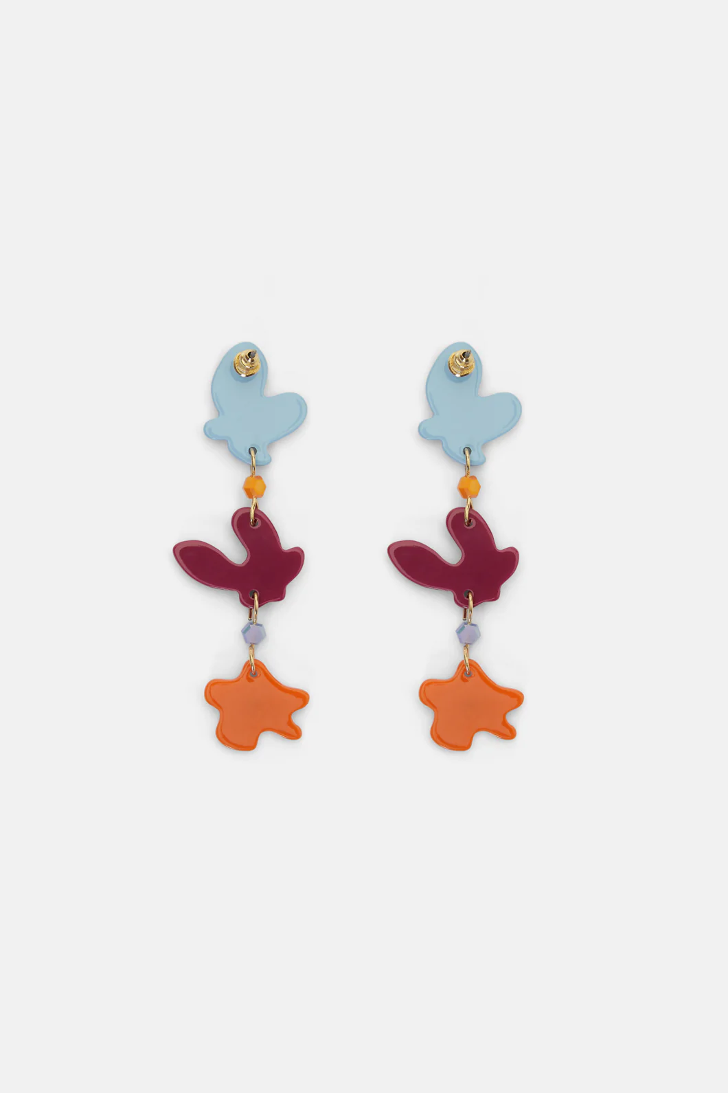 Diamonte Flower Earrings - Image 4