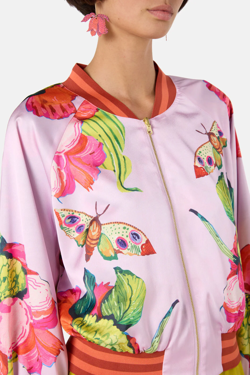 Elara Print Bomber Jacket - Image 11