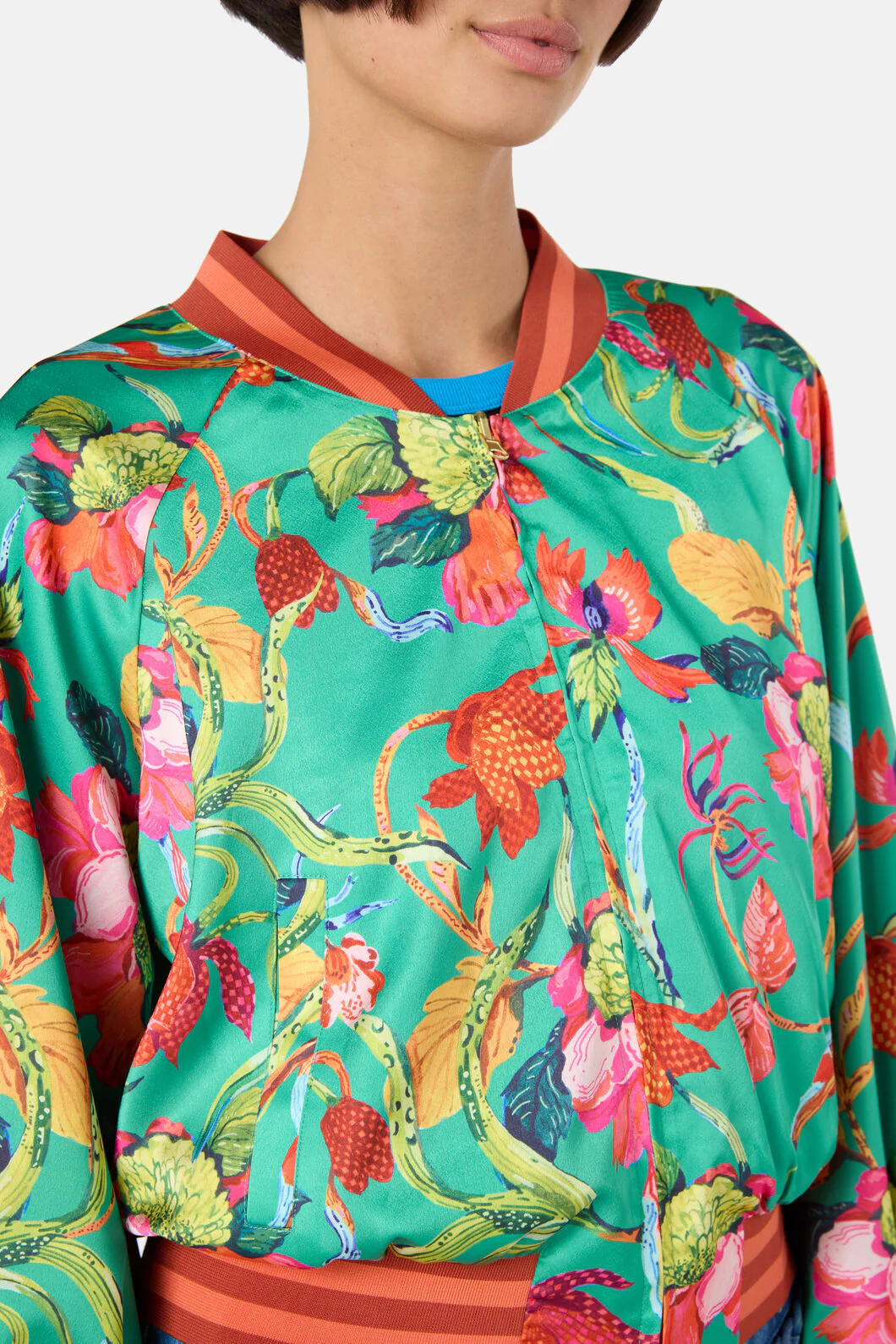Elara Print Bomber Jacket - Image 12